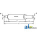 Oliver 1650 Tractor Muffler (with GAS ENGINE)
