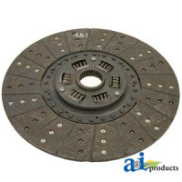 Oliver 1750 Tractor Trans Disc: 13", organic, spring loaded, (flat flywheel) (S/N 180537- 190957)