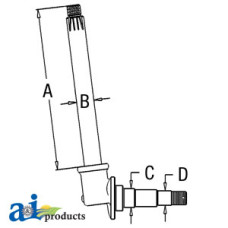 Image of White | AGCO White 7817 Tractor Spindle (RH/LH) (W/ SHORT WHEEL BASE)