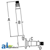 White | AGCO White 2-70 Tractor Spindle (RH/LH)