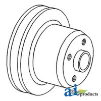 Oliver 1650 Tractor Pulley, Water Pump (GAS SN  178174 and greater)