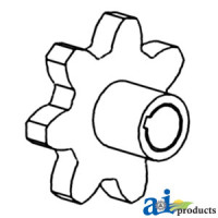 Case | Case-IH 1682 Combine Sprocket, Clean/ Tailings Elevator (Upper Tailing Auger)