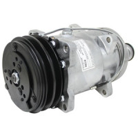 Massey Ferguson 375 Tractor Compressor, New, Sanden Style with Clutch (9689) (S/N less than 40534)
