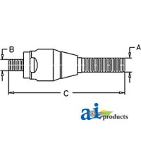 Case | Case-IH 4230 Tractor Ball Joint (LH) (with MFWD Axle)