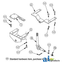 Farmall | International H Tractor Std. Duty Front Axle Complete less hubs