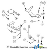 Case | Case-IH 450 Tractor Std. Duty Front Axle Complete less hubs (Farmall)