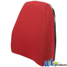 Image of White | AGCO White 2-155 Tractor Back Cushion, Steel, CRANBERRY FABRIC (Fits late bellows style suspensions.)