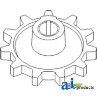 Massey Ferguson 8560 Combine Sprocket, Clean Grain Elevator, Upper (Upper Clean Grain Elevator)