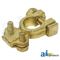 Massey Ferguson SEVERAL Tractor Battery Cable Ends, Brass Reusable, (#8Ga. to 1Ga.)(2 Pk)