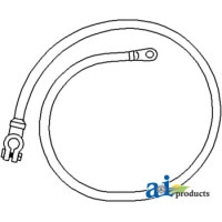 Massey Ferguson 245 Tractor Cable, Battery to Starter (with GAS ENGINE)