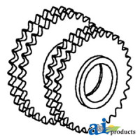 Massey Ferguson 860 Combine Sprocket, Double Idler, Slat Elevator (LH)