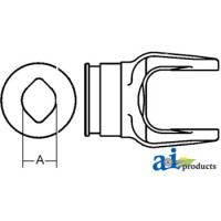 Ford | New Holland 462 Disc Mower Inboard Yoke, 2300 Series, 1b (7/1977-12/1995)