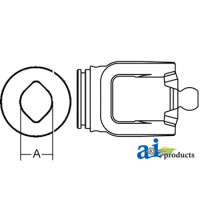 New Idea 3329 Manure Spreader INNER TUBE YOKE