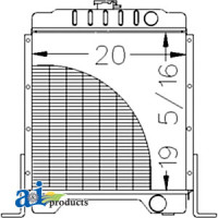 Case | Case-IH 1845C Skid Steer Loader Radiator (with DIESEL ENGINE)