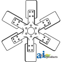 White | AGCO White 2-88 Tractor Fan, 6 Blade