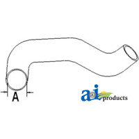 White | AGCO White 2-88 Tractor Radiator Hose, Lower