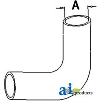 White | AGCO White 2-88 Tractor Radiator Hose, Upper
