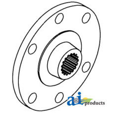 Image of Oliver 2270 Tractor Hub, PTO Drive that bolts to flywheel.