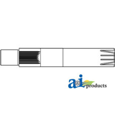 Image of White | AGCO White 2-62 Tractor Shaft, Splined Steering (IND)