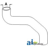 White | AGCO White 2-65 Tractor Radiator Hose, Upper