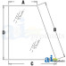 Case | Case-IH 580M Industrial/Construction Glass, Rear, Quarter (RH)