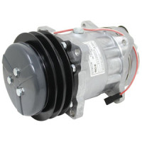 Massey Ferguson 3065 Tractor Compressor, New, Sanden Style with Clutch (9149) (S/N less than C210009)