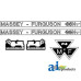 Ferguson 35X(FE) Tractor Emblem Set