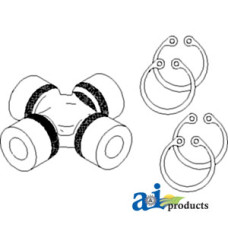 Image of Massey Ferguson 3140 Tractor Cross & Bearing Kit (MFWD)