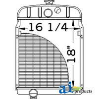 Farmall | International SUPER H Tractor Radiator