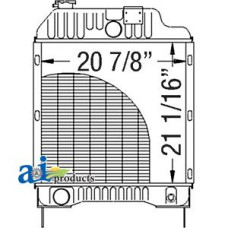 Image of Massey Ferguson 3125 Tractor Radiator (SN B249038 and greater)