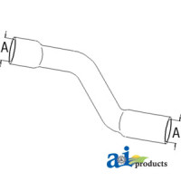 Case | Case-IH 350 Tractor Radiator Hose, Lower (GAS)