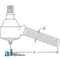 Case | Case-IH 460 Tractor Drag Link End, Rear (International - Utility)