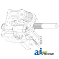 Massey Ferguson 396 Tractor Pump, Hydraulic (SN  B33001 and greater)