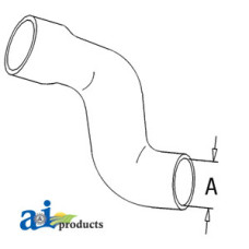 Image of Case | Case-IH 460 Tractor Radiator Hose, Lower (Diesel)