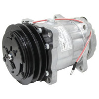 White | AGCO White 8810 Tractor Compressor Sanden Style (4708) with Clutch (2A groove 5" pulley, 12V, SD7H15 Series)