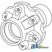 Case | Case-IH 584 Tractor Hub, Front Wheel (6 Bolt) (with HEAVY DUTY CAST Front AXLE)