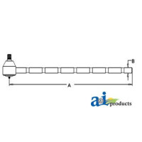 Case | Case-IH 404 Tractor Tie Rod, Long (RH/LH) (ADJ Front AXLES)