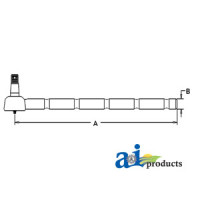Case | Case-IH 444 Tractor Tie Rod (FOR 45"-61" NARROW Tread AXLE)