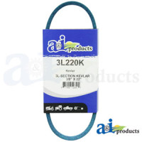 Ariens 931012 GT Riding Mower Kevlar Blue V-Belt (3/8" X 22" ) (Hyd. Lift)