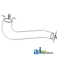 Case | Case-IH 485 Tractor Radiator Hose, Lower