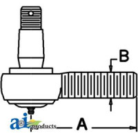 Allis Chalmers | Agco Allis 8070 Tractor Tie Rod End (with FWA)
