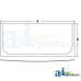 John Deere 240DLC Industrial/Construction Glass, Lower Front Windshield