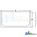 John Deere 75D Industrial/Construction Glass, Lower Windshield