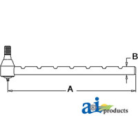 Long | Universal | Farmtrac 360C Tractor Tie Rod, Outer