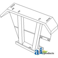 White | AGCO White 2-50 Tractor Fender, Square Type (LH) (S/N 517611 and greater)