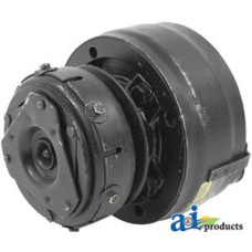 Image of Massey Ferguson 860 Combine Compressor, R4 w/ Clutch (1 groove 4.97" pulley, 12PM coil location) (S/N 1746019115 and greater)