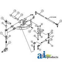 Case | Case-IH 5088 Tractor Overhaul Kit, Basic Front Axle (Early with Round Tube Axle)