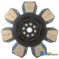 Fiat | Hesston 85-90 Tractor Trans Disc: 12.25", feramic, rigid, incl with pressure plate (Captive)