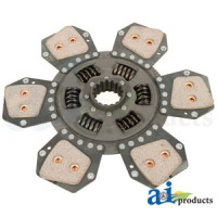 Case | Case-IH JX85 Tractor Disc, Transmission; 12", 6 Button, Ceramettalic, Torsion Dampened