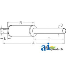 Image of Case | Case-IH 475 Tractor Muffler